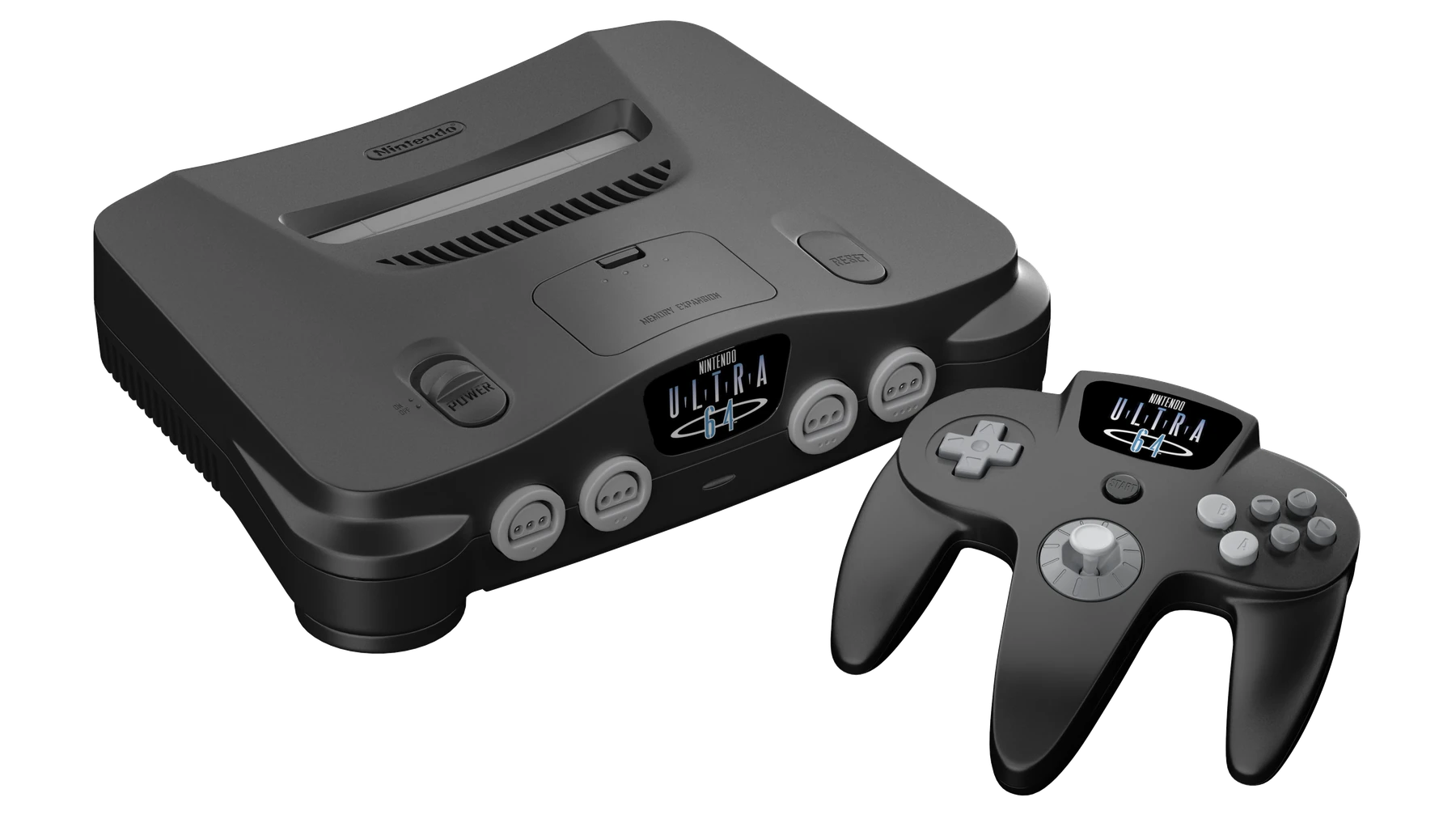 Ultra 64 console and controller visualization