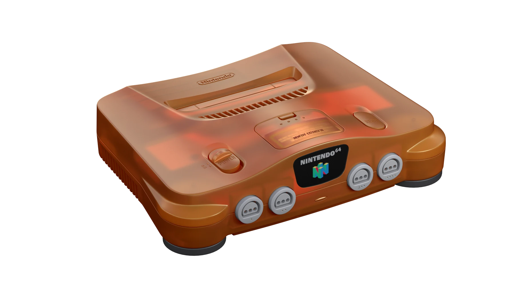Nintendo 64 Fire Orange console recreation
