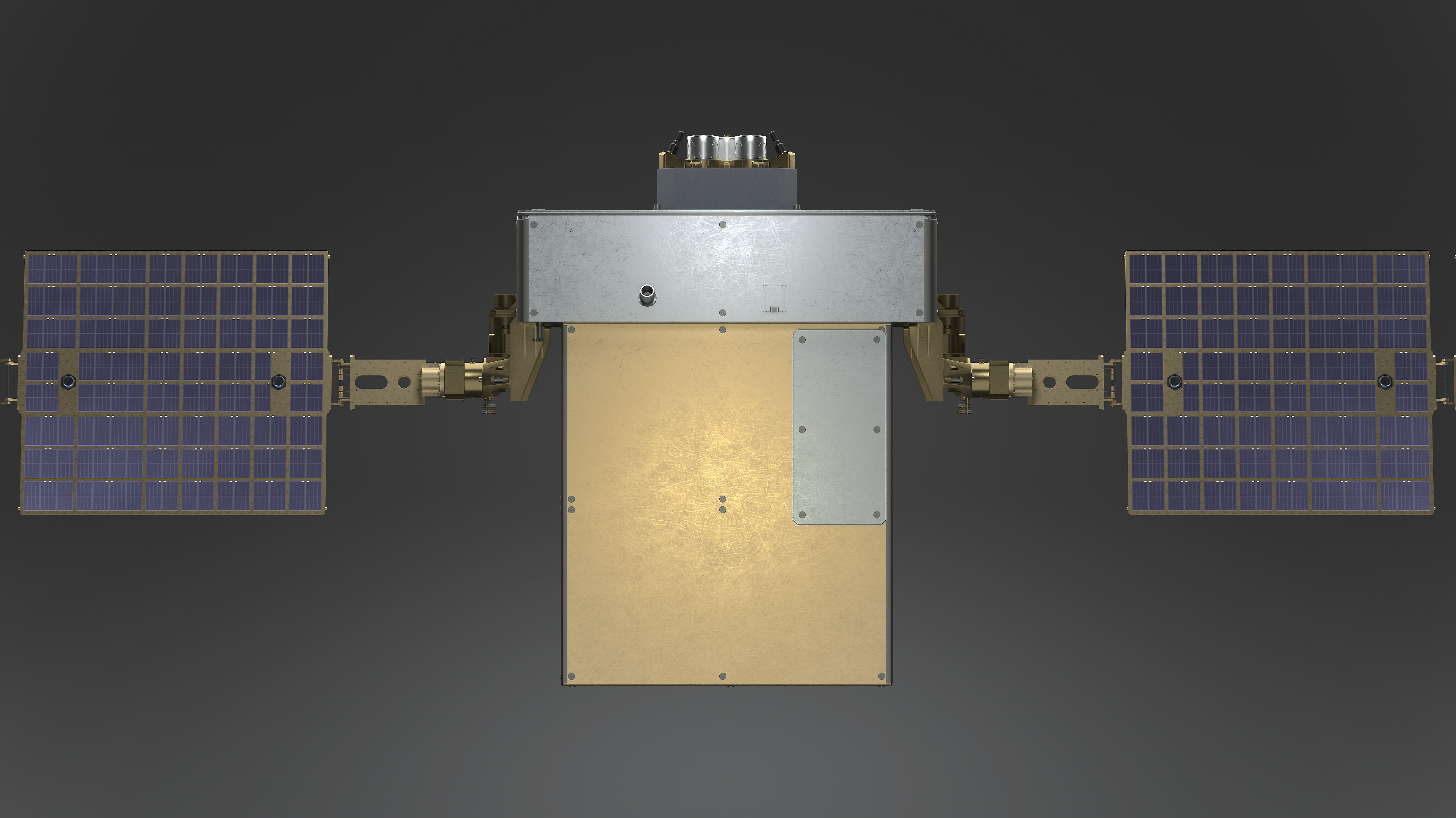 Close front elevation of PIONEER central bus and array roots